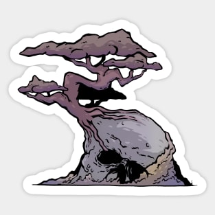 Bonsai skull Sticker